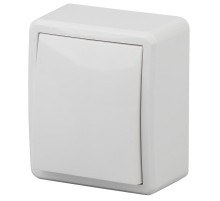 Выключатель, 10АХ-250В, ОУ, Эра Эксперт, Al+Cu, 11А-1201-01 Белый  Б0038814  ЭРА