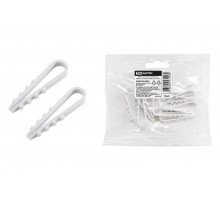 Дюбель-хомут ДХК-10 для круглого кабеля 5-10мм нейлон белый (10шт)  SQ0539-0024  TDM