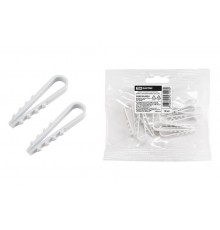 Дюбель-хомут ДХК-10 для круглого кабеля 5-10мм нейлон белый (10шт)  SQ0539-0024  TDM