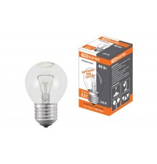 Лампа накаливания ЛОН  40Вт Е27 230В шар прозрачный  SQ0332-0002  TDM