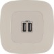 Valena ALLURE Сл.кость Розетка 2-ая USB 240В/5В 1500мА (с лицевой панелью)  754996  Legrand