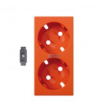 Simon CIMA 500 Накладка на 50002432-039, 50002473-039 с LED индикатором, 50х100мм, 500CIMA, оранжевый  50011041-072  Simon