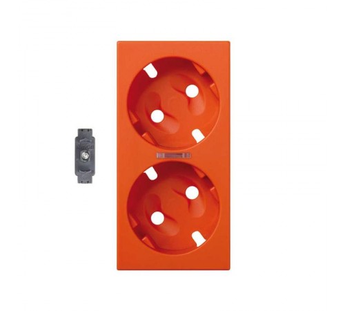 Simon CIMA 500 Накладка на 50002432-039, 50002473-039 с LED индикатором, 50х100мм, 500CIMA, оранжевый  50011041-072  Simon