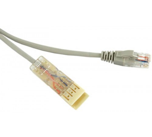 Патч-корд PC-110-RJ45-2P-CX-3M-LSZH-GY 110 тип-RJ45, 2 пары, Ethernet, LSZH, 3 м, серый  229899  Hyperline