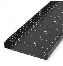 Лоток перфорированный Стандарт 500х80х3000 (1,0 мм) RAL 9005 (6 м/уп)  PR16.10289  Промрукав