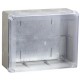 Коробка распределительная КМ4134 для о/п 240х195х90 мм IP55 (RAL7035, монт. плата, кабельные вводы 5 шт)  UKO10-240-195-090-K53-55  IEK