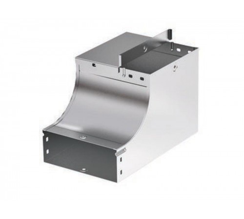 Угол CSSD 90 вертикальный внеш. переходник прав. осн. 300 H80 в комплекте с крепежными элементами и соединительными плас  37045KZL  DKC