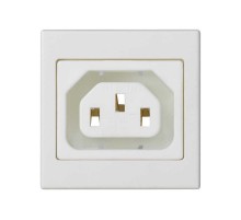 Simon Connect Адаптер с гнездовым разъёмом С13, "мама"(IEC3200), К45, белый  K306A-9  Simon