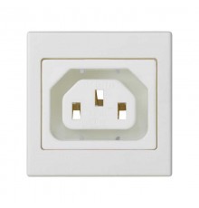 Simon Connect Адаптер с гнездовым разъёмом С13, "мама"(IEC3200), К45, белый  K306A-9  Simon