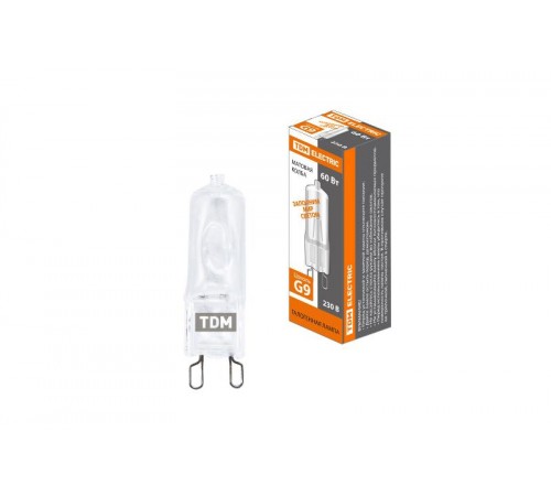 Лампа капсульная галогенная JCD - 60 Вт - 230 В - G9 матовая  SQ0341-0059  TDM