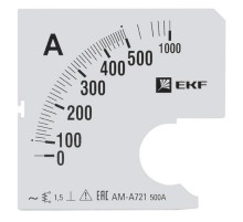 Шкала сменная для A721 500/5А-1,5 EKF PROxima  s-a721-500  EKF