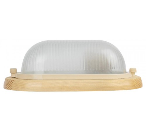 Светильник пылевлагозащищенный под лампу для ЖКХ НБО 04-60-011 КАНТРИ (дерево), пл-н стекло, 60Вт, Е27, 220В, IP54  Б0048031  ЭРА