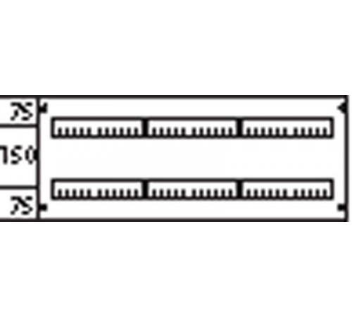 Пластрон глухой 3ряда/2 рейки -150мм  AG232  ABB