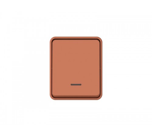 AtlasDesign Profi54 Терракотовый О/У Выключатель 1-клавишный с подсветкой 10 АХ  ATN547013  SE