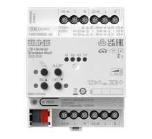 Универсальный LED-диммер 4 группы, монтаж на DIN-рейку; KNX  390041SR  Jung