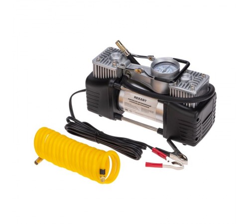 Компрессор автомобильный усиленный двухпоршневой в кейсе с набором инструментов (60л/мин, 10 АТМ)  80-0524  REXANT