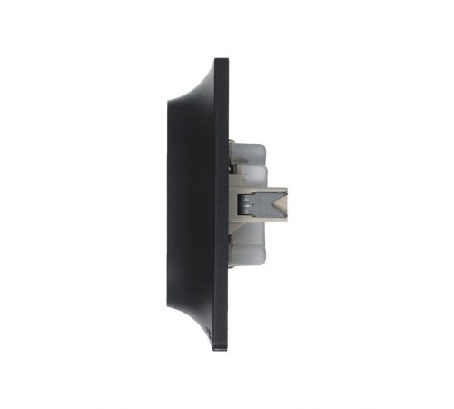 Glossa Антрацит Розетка 2-ая с заземлением, 16А (в сборе)  GSL000724  SE