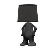 Светильник декоративный Человечек, черный с черным абажуром, Е27  603-1038  REXANT