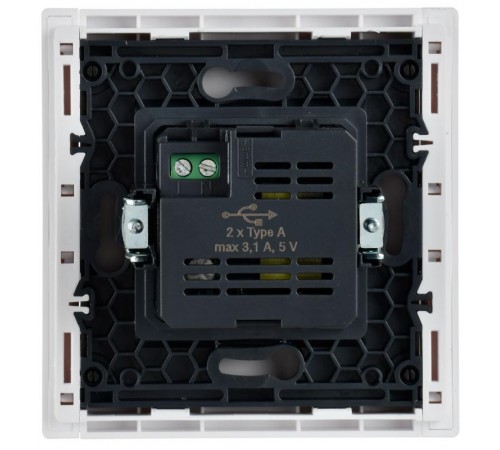 FORTE&PIANO Розетка USB A+A 3,1А FP249 белый  FP-U21-D31-K01  IEK