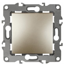 Выключатель 12-1101-04   10АХ-250В,  шампань  Б0014624  ЭРА