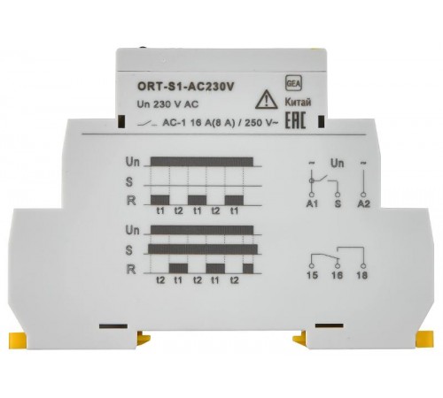 Реле циклическое ORT. 1 конт. 230 В AС   ORT-S1-AC230V  IEK