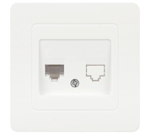 Розетка  7-303-01 Style информационная RJ45, СУ, белый   Б0060649  Intro