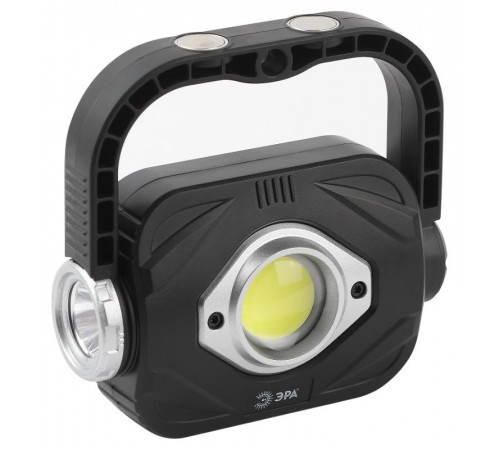 Фонарь светодиодный PB-701 прожекторный 5Вт на батарейках 3хАА с ручкой на магните  Б0052316  ЭРА