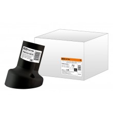 Патрон Е27 настенный, термостойкий пластик, наклонный, черный,  SQ0335-0076  TDM