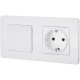 Inspiria Белый Выключатель 1-клавишный С/У без рамки  673600  Legrand