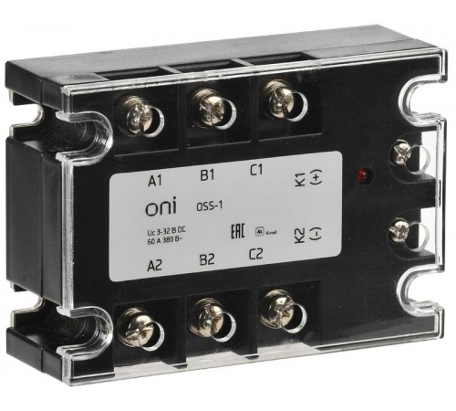 Реле твердотельное OSS-1 60А 380В AC 3-32В DC  OSS-1-3-60-B  ONI