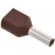 Наконечник НШВИ(2) 1,5-8 коричневый (20шт/упак)  UTE10-4-D2-4-100  IEK