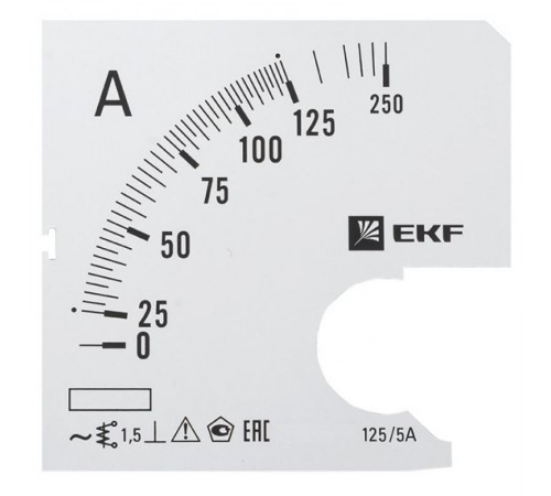 Шкала сменная для A961 125/5А-1,5 PROxima  s-a961-125  EKF