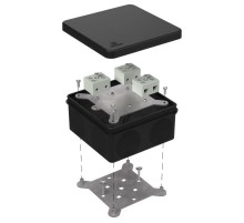 Коробка огнестойкая для о/п двухкомпонентная 60-0300-FR10.0-6 Е15-Е120 RAL9005 100х100х50 (14 шт/кор) черная  60-0300-9005-FR10.0-6  Промрукав