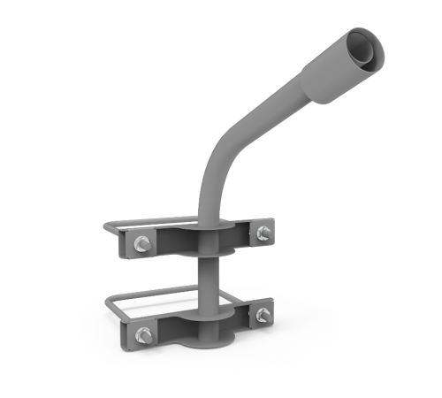 Кронштейн для уличных светильников на опору с 2 хомутами 625х460х680 D48мм  903265302  Gauss