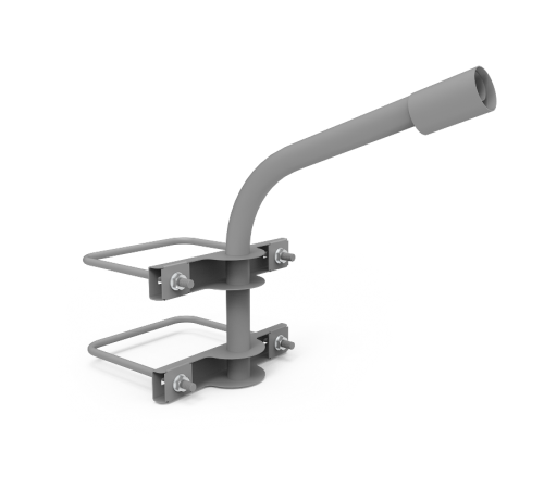 Кронштейн для уличных светильников на опору с 2 хомутами 625х460х680 D48мм  903265302  Gauss