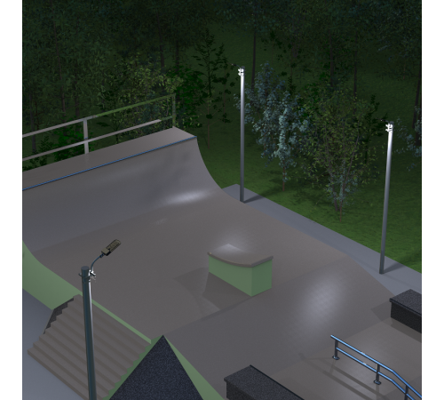 Кронштейн для уличных светильников на опору с 2 хомутами 625х460х680 D60мм  903265303  Gauss