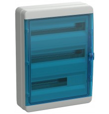 Корпус пластиковый навесной на 54 модулей КМПн-54 IP65 синий прозрачная дверь TEKFOR  TF5-KP72-N-54-65-K03-K07 TEKFOR  IEK