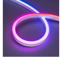 Светодиодная лента герметичная SPI MOONLIGHT-SIDE-B84-12x17mm 24V RGB-PX7 (18 W/m, IP67, 5m, wire x2) (Arlight, Силикон)  041014  Arlight