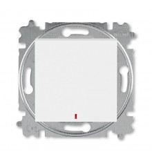 ABB Levit Белый / ледяной Переключатель 1-кл. с подсветкой контрольная  3559H-A25445 01W  2CHH592545A6001  ABB