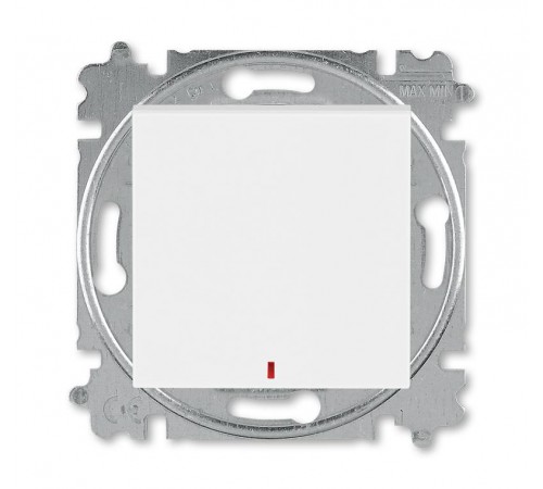 ABB Levit Белый / ледяной Переключатель 1-кл. с подсветкой контрольная  3559H-A25445 01W  2CHH592545A6001  ABB