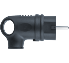 Вилка 61 367 NCA-PLR01-16A-E-IP44-BL угловая с/з каучук черная 61367 Navigator