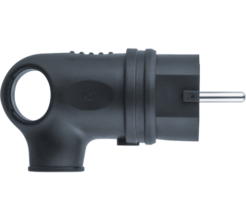 Вилка 61 367 NCA-PLR01-16A-E-IP44-BL угловая с/з каучук черная 61367 Navigator