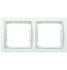 BOLERO Q1 белый Рамка 2-местная квадратная У-2-ББ EMB22-K01-Q1  IEK