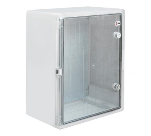 Щит с монтажной панелью пластиковый ЩМП-П 500х400х180мм прозрачная дверь УХЛ1, IP65, IK10  Б0052357  ЭРА