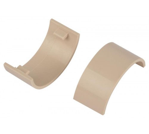 Соединитель  C-KK-20-12-B на стык для полукруглого кабель-канала бежевый 20х12мм 2шт/комплект  Б0064902  ЭРА