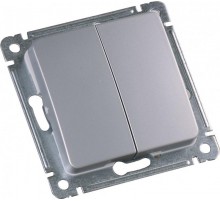 ВС10-4621-06 Выключатель скрытой установки, двухклавишный, двухполюсной, ср.  ВС10-4621-06  HEGEL