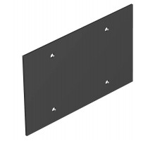 Крышка глухая для напольного бокса Telitank 142x88 мм (ПВХ,черный) (T12L P02S 9011)  7408116  OBO Bettermann