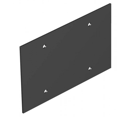 Крышка глухая для напольного бокса Telitank 142x88 мм (ПВХ,черный) (T12L P02S 9011)  7408116  OBO Bettermann