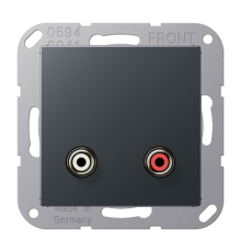 2x Cinch Audio (RCA) MAA1021ANM Jung