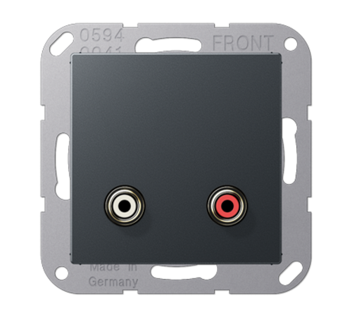 2x Cinch Audio (RCA) MAA1021ANM Jung